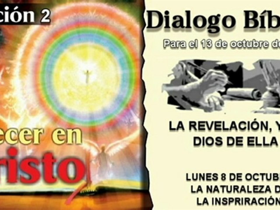 DIALOGO BÍBLICO - LUNES 8 DE OCTUBRE 2012 - LA NATURALEZA DE LA INSPIRACIÓN