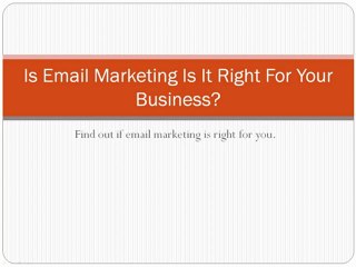 Buying the right Email List