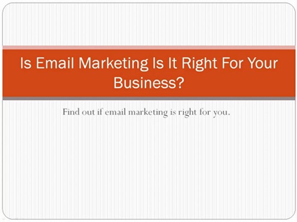 Buying the right Email List