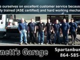 Car Repair service Spartanburg SC Barnetts Garage 864-585-6044