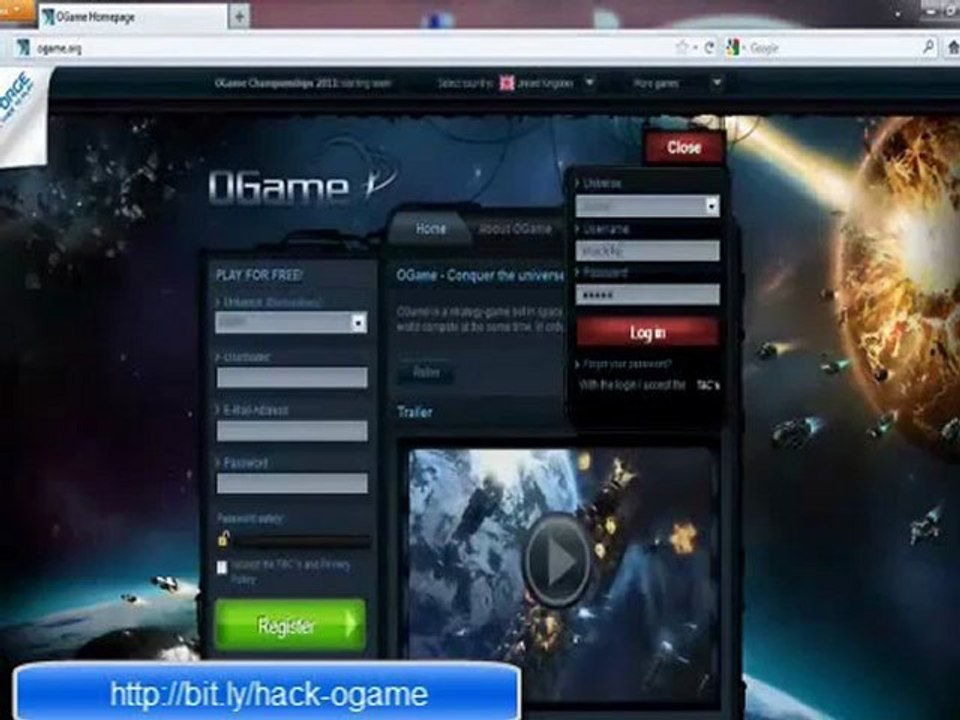 Ogame hack tool [FREE Download] - October 2012 Update