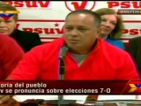 (Vídeo) PSUV exige respeto para los 8 millones de venezolanos que votaron por Chávez (1/2)