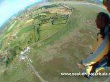 Adrenaline d'un saut en parachute