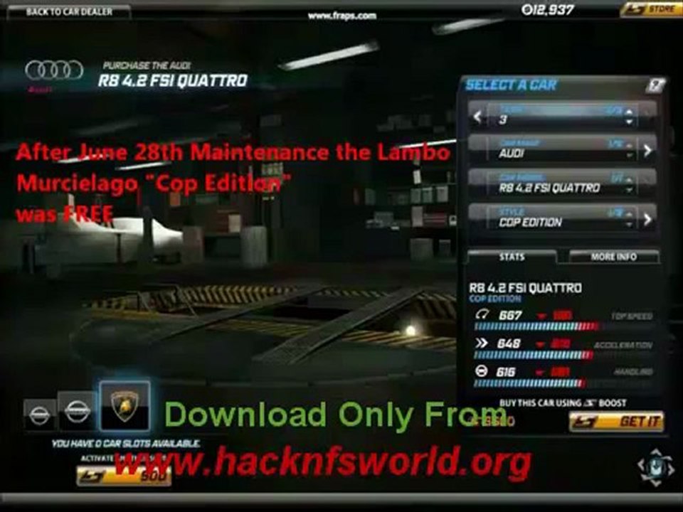 Need For Speed World Boost Hack \ FREE Download - October 2012 Update