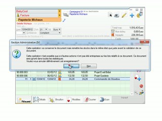 Documents - Optimizze: Blocage d'un document - ERP - v16