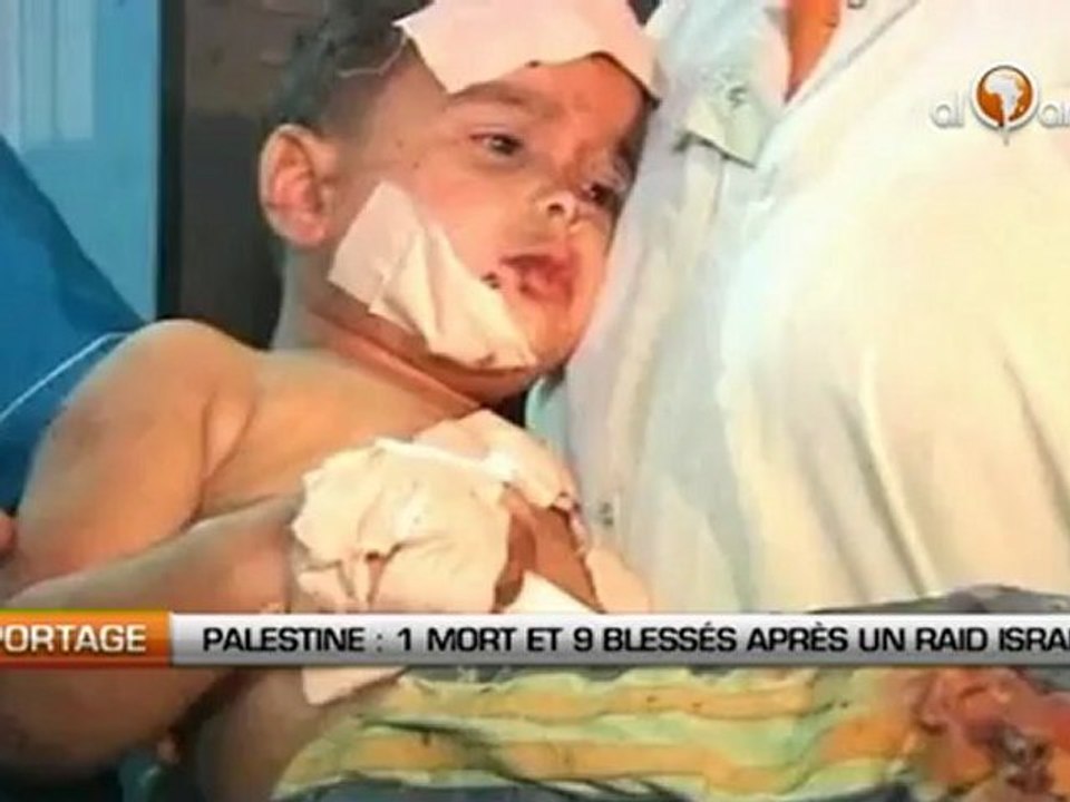 Palestine: Un mort et neuf blessés après un raid israélien