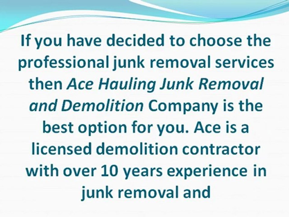 The cost you have to pay for junk removal services