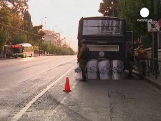 Atenas, blindada por la visita de Angela Merkel