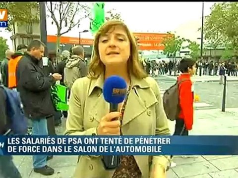 Incidents au Mondial de l'auto avant la fin d'une manifestation pour l'emploi