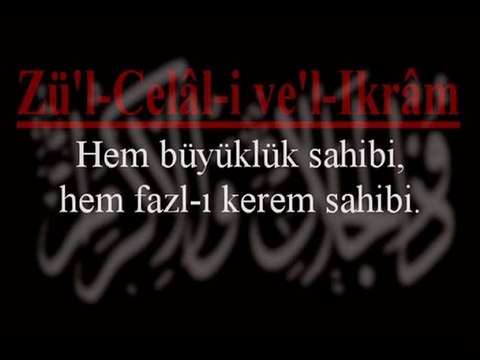 Esmaül Hüsna Allahın 99 ismi