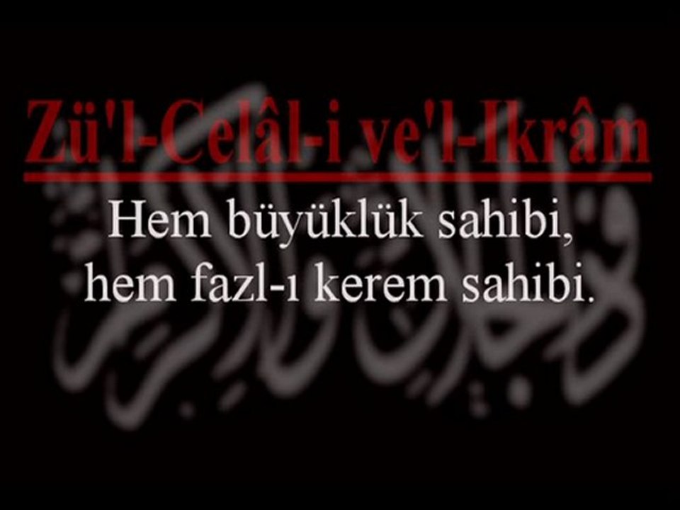 Esmaül Hüsna Allahın 99 ismi