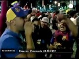 Venezuelan students protest against Chavez - no comment