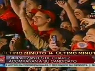 Discurso de Chávez tras reelección