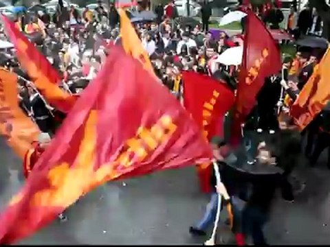 Beşiktaş - Galatasaray Florya'da Uğurlama