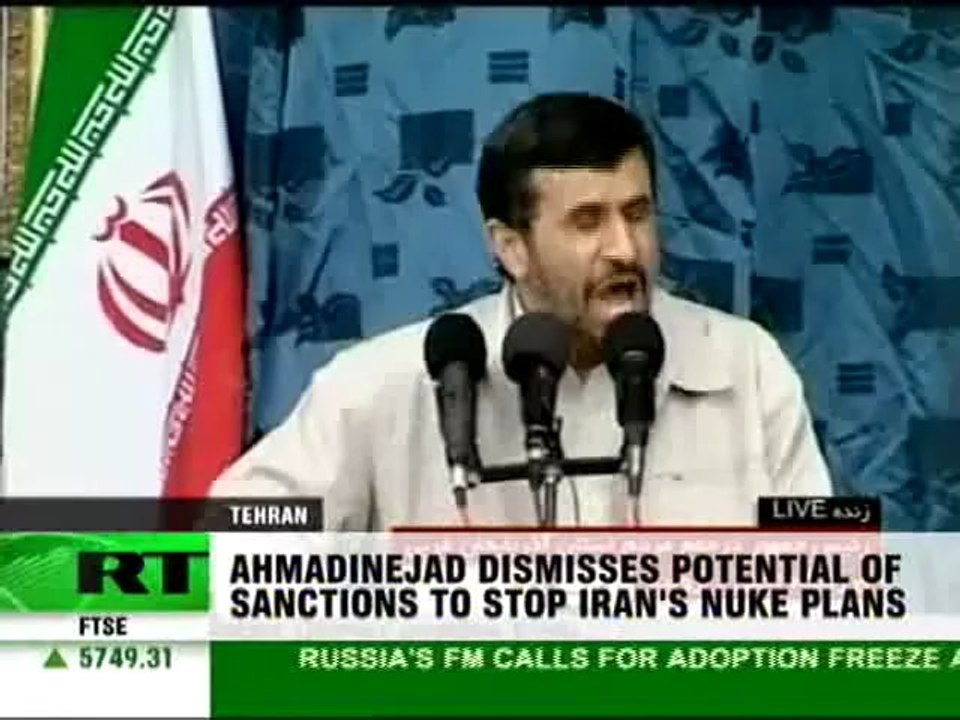 Sanctions will not stop Iran from going nuclear - Ahmadinejad