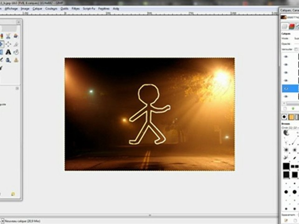 Tutoriel sur le LightPainting avec Gimp