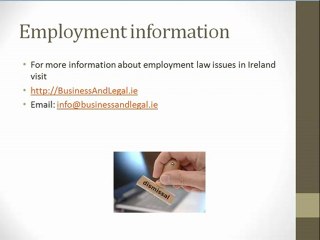 Employment Rights in Ireland-Unfair Dismissal