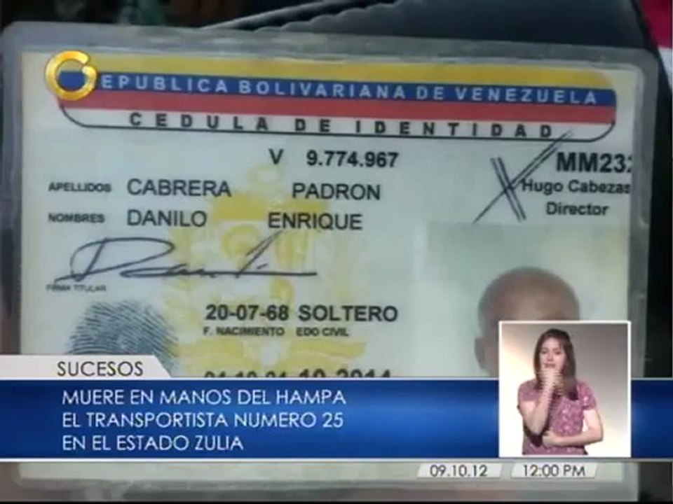 Asesinan de tres disparos a taxista en Maracaibo