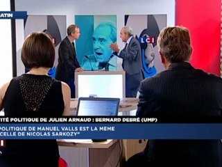Bernard Debré interviewé par Julien Arnaud dans la matinale de LCI
