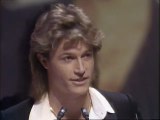 Andy Gibb accepts Favorite Pop Group award for the Bee Gees American Music Awards 1980