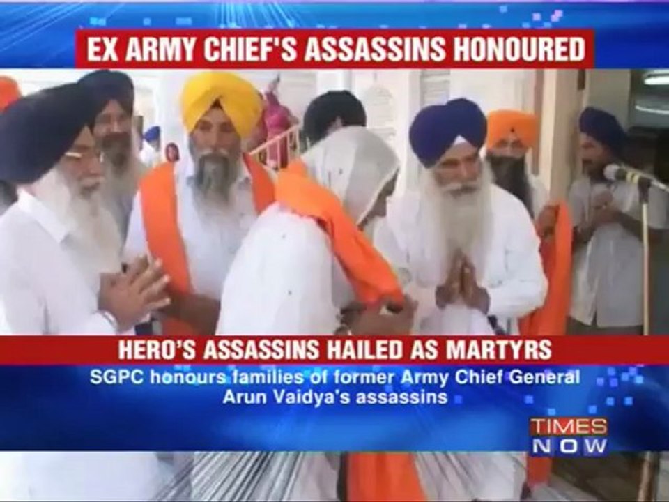 Vaidya's assassins' kin honoured