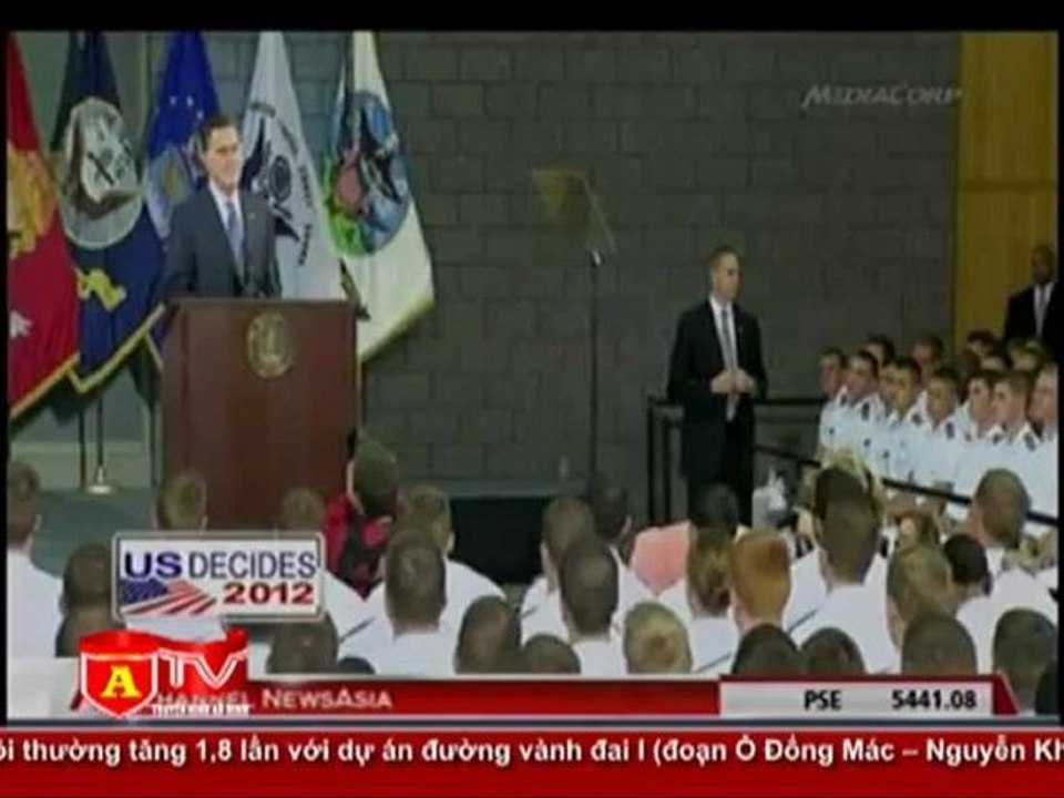 ANTÐ - Ông Mitt Romney phát biểu về quan điểm đối ngoại