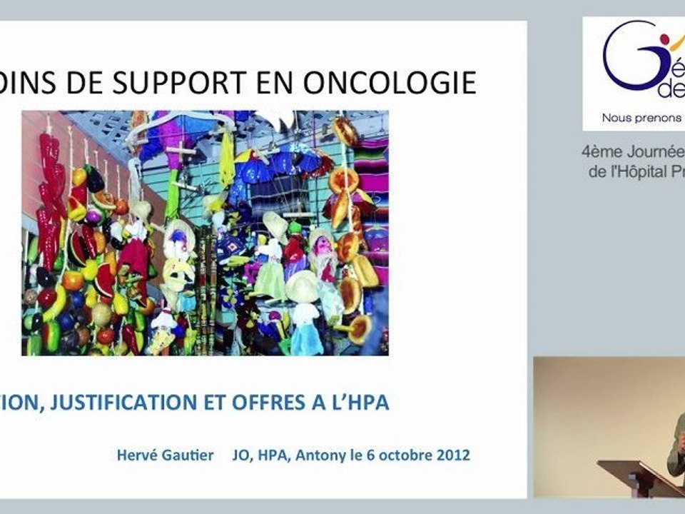 "Les soins de support en oncologie" par le Docteur Gauthier