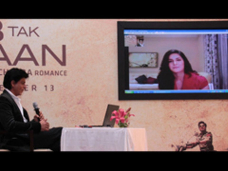 Shahrukh Flirts With Katrina On Video Chat at Jab Tak Hai Jaan Song Launch