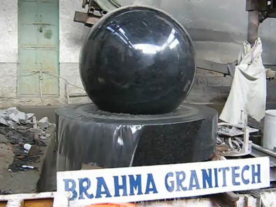 floating granite ball