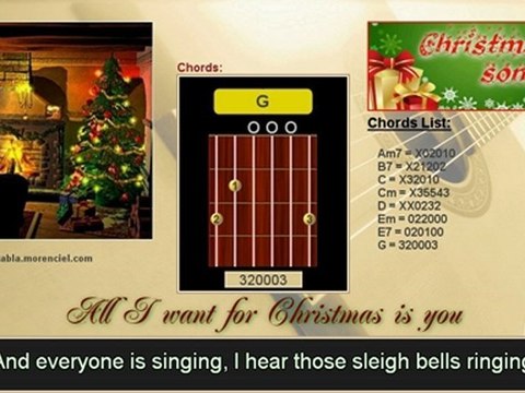 Chords and lyrics - All I want for Christmas is you (Karaoke, no vocal)