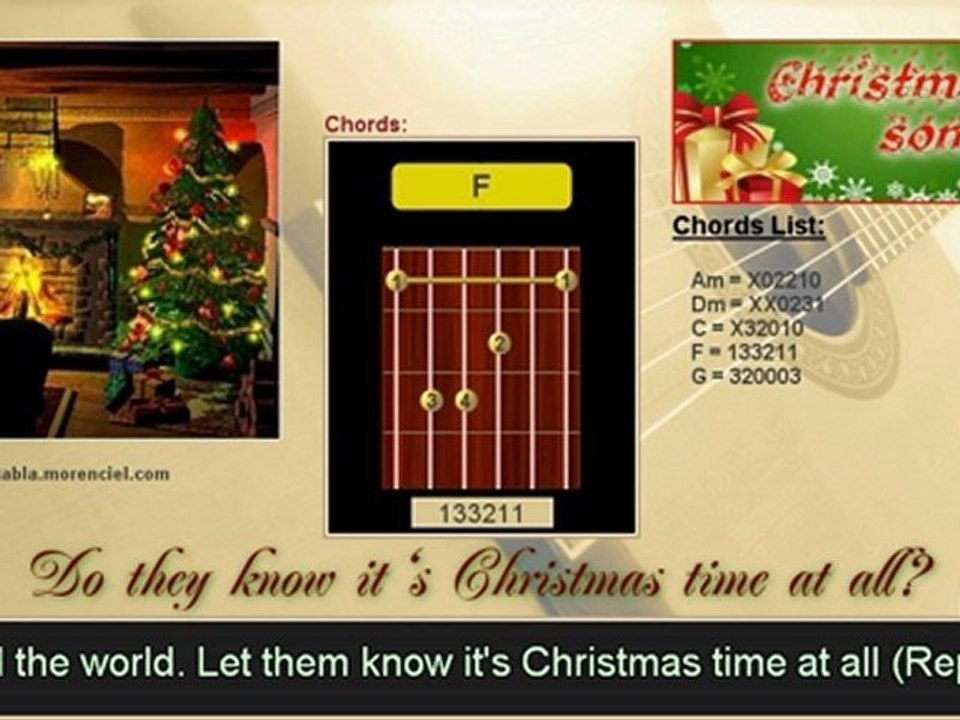 Chords and lyrics - Do they know it's Christmastime at all (Karaoke, no vocal)