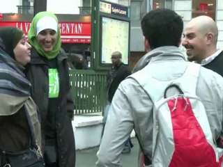 Le Collectif contre l'islamophobie donne des pains au chocolat