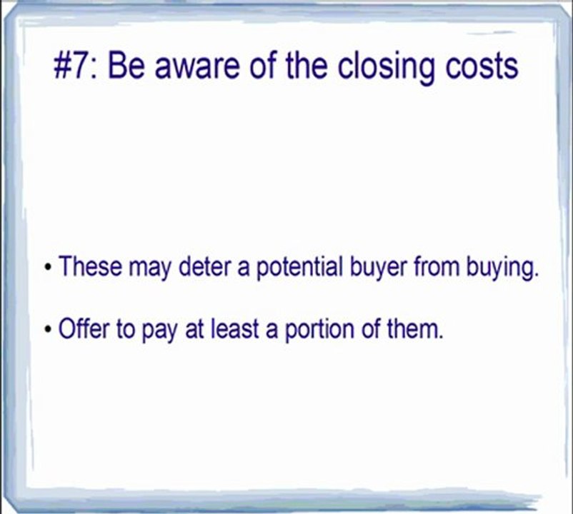 Selling Your Home Pitfalls - What To Avoid When Selling Your House (Part 3)