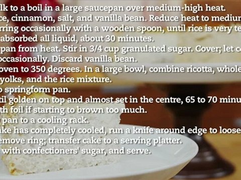 Ricotta Cake Recipe