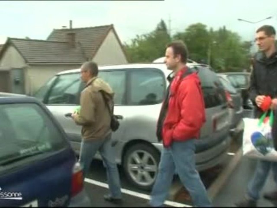 Manifestation des salariés de Renault Lardy