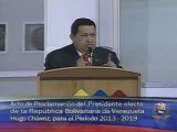 10-10-12 Chavez acreditacio Caracas, miércoles 10 de octubre de 2012, El CNE proclamó a Hugo Chávez Frías como Primer Mandatario para el período 2013-2019. El titular de Miraflores anunció la designación de Nicolás Maduro como nuevo Vicepresidente Ejecuti