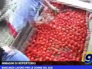 Mancanza lavoro per le donne del sud