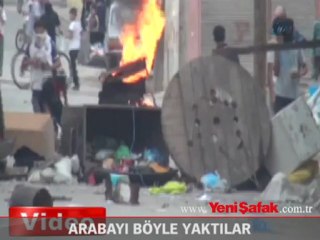 Molotoflu saldırı kamerada