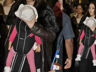 Aishwarya Rai shows Aaradhya Bachchan's face AGAIN