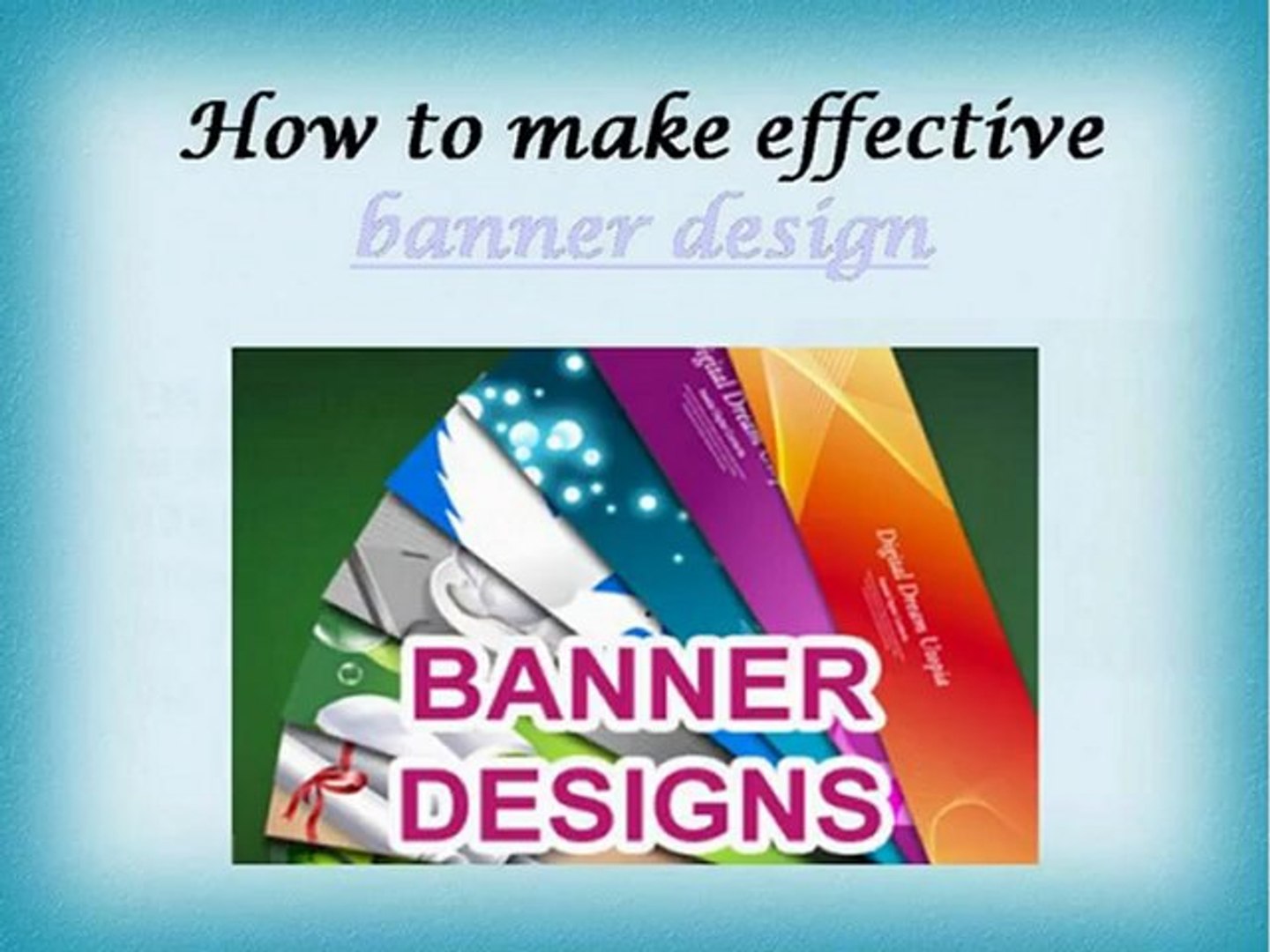 Web Banner Design Video Dailymotion