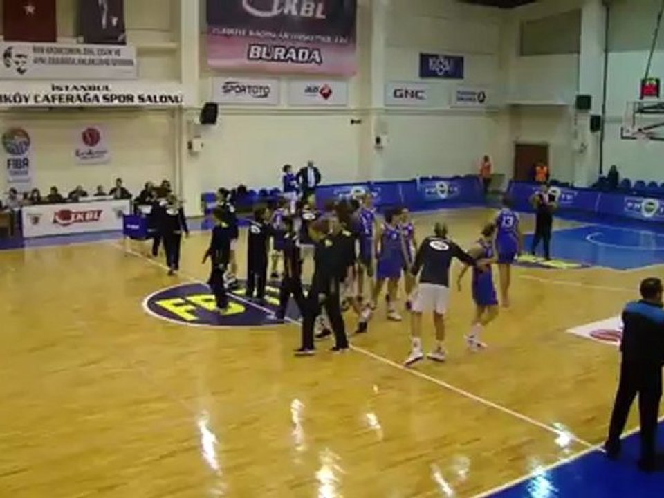 1 Şubat 2012 Fenerbahçe - Parfumerias Maçı Takım Anons