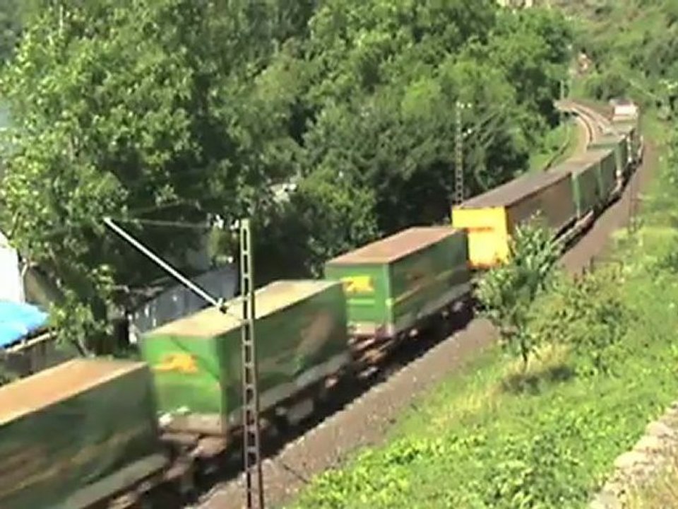 Züge südlich der Loreley, Crossrail 185, 151, Railion 145, Railion 185, DB Cargo 145, DBAG 145, 460