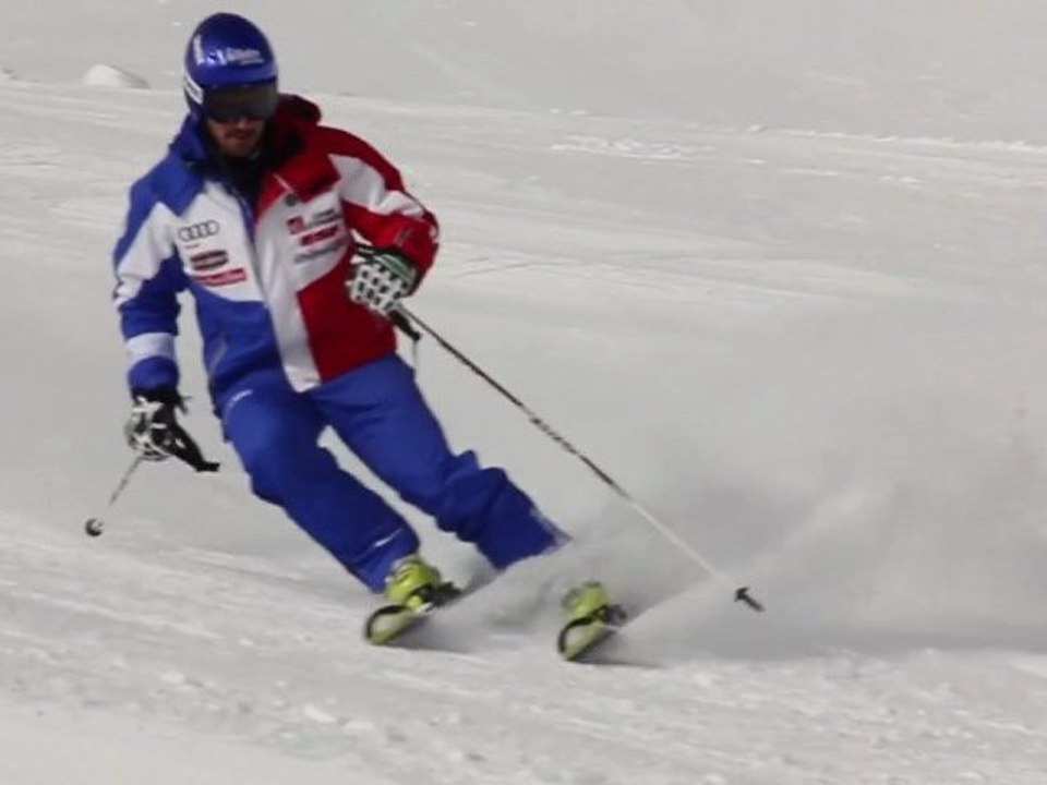 Retour sur skis de JB Grange à Tignes