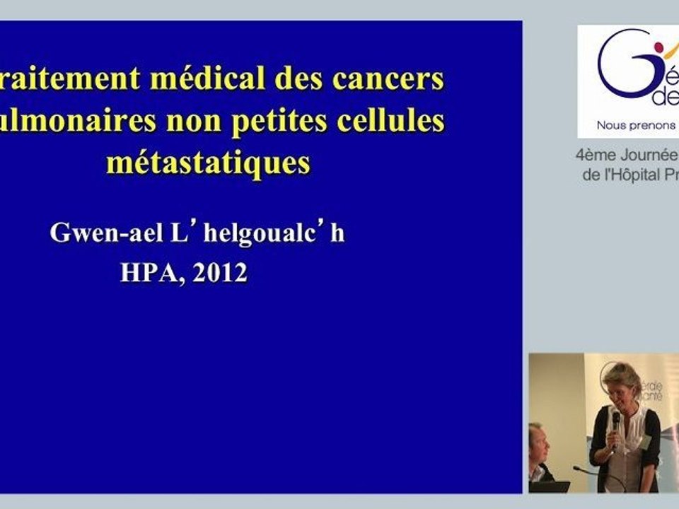 "Traitement médical des cancers pulmonaires" par le Docteur L'Helgoualc'h