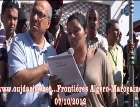 bayane du sit in frontiére algero-marocaine / Déclaration d’Oujda Un autre Maghreb et une autre politique migratoire sont possibles Les migrants, les associations de la société civile maghrébine, les syndicats et les organisations de solidarité internati