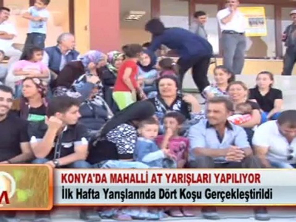 KONYA'DA MAHALLİ AT YARIŞLARI YAPILIYOR