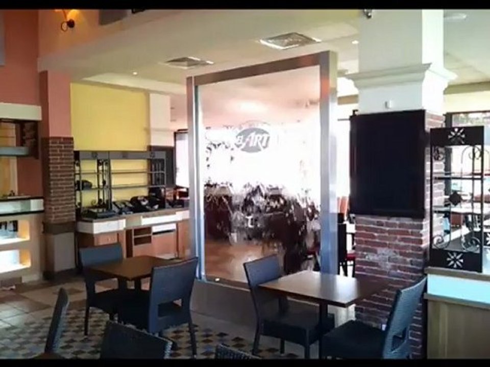Mur d'eau Décor Action -Pizzeria Del Arte Brignais