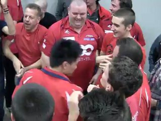 Jean-Mi, Yannick, Tony, Kou Lei, Bur et Kik dans le Kop