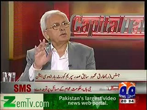 Capital talk on Geo news - Ather MinAllah and Justice(R) Tariq Mehmood - 18th October 2012 FULL