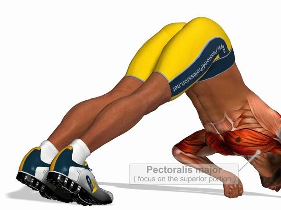 V Push Ups (with clenched fists) - Fitness exercises